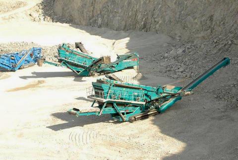 Two Powerscreen Chieftain 2400s
