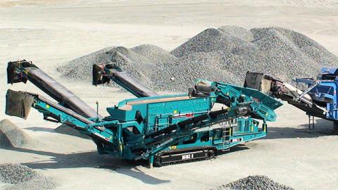Powerscreen H5163 Screener on location