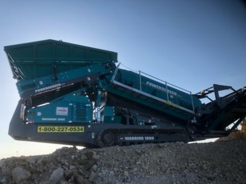 2009 Powerscreen Warrior 1800 Track Belt Feeder